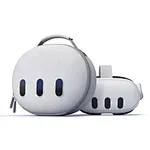 Mini Case for Meta Quest 3, Hard Carrying Case for Oculus Quest 3. Carrying case provides sturdy protection at home and on the go. Its lightweight construction, tough hand strap, and elliptical profile make the case the perfect travel companion.